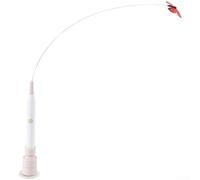 Varita eléctrica para gatos con carga tipo C de hasta 3.5 horas de tiempo de reproducción y mango desmontable para uso manual o montado con ventosa (A)