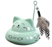 Varita Eléctrica Para Gatos | Lindo Diseño En Forma De Gato Autojugable, Divertido, Sorprendente E Inteligente Con Y Música | Juguetes Interactivos Para Gatos De Interior, Para Enriquecer