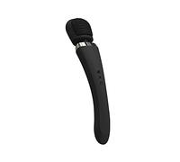 Varita Eléctrico Portátil Recargable - Masajeador Varita Magica, Masajeador Mágico Inalámbrico Eléctrica Portátil, Masajeadores Eléctricos De Mano, Inalámbrico Massager Masajeador Wand (Negro)