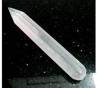 Varita generadora de selenita de 6 pulgadas, regalo curativo de cristal, Reiki, bienestar, energía positiva, hecho a mano