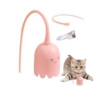 Varita Interactiva para Gatos - Juguete De Cola Oscilante Automático, Diseño Animal Que Imita Silicona | Atractivo Avance para Gatos Y Gatitos De Interior, Herramienta De Ejercicio Y Entretenimiento,
