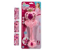 Varita mágica con luces y sonidos, varita de hada luminosa con música mágica, hada, princesa, varitas mágicas, cetro mágico con luces Magic Wand Cosplay temas surtidos tema aleatorio (A)