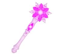 Varita Mágica de Princesa, Varita luminosa de copo de nieve, Varita de Hadas, led varita magica, varita magica niña con luz y sonido, Regalos de Cumpleaños para Niñas Accesorios de Cosplay (Rosa)