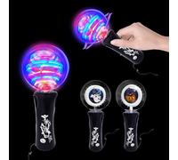 Varita mágica luminosa de Halloween para niños, 2 unidades de Halloween, calabaza, varita mágica, juguete para Halloween, fiestas de niños, regalos