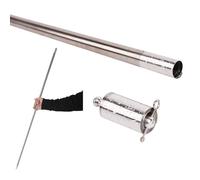 Varita Mágica Profesional,Varita Mágica de Metal,Varita de Bolsillo,Varita Extensible Portátil,Vara Mágica Profesional de Bolsillo de Metal para Trucos de Magia,Etapa de Rendimiento,Plateado,110 CM