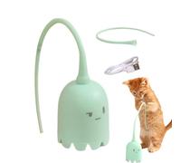 Varita Para Gatos - Juguete Automático De Cola De Silicona, Cola Oscilante Interactiva | Atractivo Juguete Para Gatos Que Imita Movimientos De Animales, Juguete De Ejercicio Para Gatos Y Gatitos De In