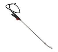 Varita pulverizadora de acero inoxidable con boquilla ajustable, extensión telescópica de 12.5 a 44 pulgadas, mango ergonómico, conector roscado PTFE (29 pulgadas)