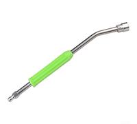 Varita pulverizadora de presión de acero inoxidable Varilla doblada de 30 grados 1/4 de conexión rápida para limpieza de automóviles Lavadora a presión 41 cm (verde)
