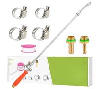 Varita rociadora de bomba de metal completa de 29 pulgadas, con extensión de acero inoxidable 304 y accesorios de latón para cuidado de jardín y césped, barra de pulverización de repuesto resistente