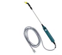 Varita rociadora eléctrica de jardín alimentada con poste telescópico 2400 mAh recargable por USB, kit de pulverización de 3 boquillas ajustable para riego de plantas y coche (3 metros)