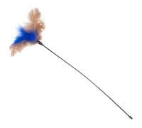 Varita Teaser para Gatos con Plumas, Larga y Flexible; Ideal para estimular el Juego y el Ejercicio en felinos.