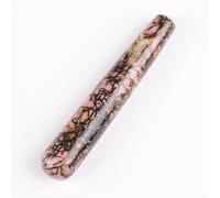 Varita Yoni de cuarzo rosa natural de cristal blanco obsidiana Yoni piedra natural, rodonita