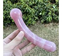 Varita Yoni De Masaje De Cristal De Cuarzo Rosa Natural De 18cm Para 1 Uds,cuarzo Rosa