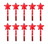 Varitas brillantes para conciertos infantiles, barra intermitente LED de cinco puntas, varita de hadas iluminada, suministros de fiesta, varita de hadas de estrella