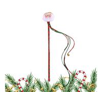 Varitas de gato para gatos de interior, juguete creativo de Navidad para gatos, juguete de cuerda para gatos, juguetes para gatos, juguete interactivo portátil para gatos y gatitos