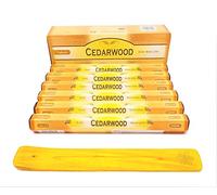 varitas de Incienso de (Cedar Wood Pine) Madera Cedro … Bosque de pinos varitas de Incienso Joss 120 Varillas Incienso de Fragancia casera Joss Sticks con cenicero colector de Cenizas
