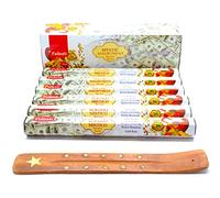 varitas de Incienso de (Money Making) Haciendo Dinero Afortunado atrae Dinero en Efectivo lotería Fortuna varitas Joss 120 Varillas Incienso Fragancia casera Joss Sticks con cenicero