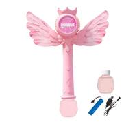 Varitas de máquina de Burbujas Princess para niños, máquina de Burbujas con luz LED y música, una batería de Litio Recargable, para niñas y niños de 3 a 8 años