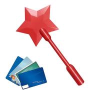 Varitas de Tarjeta de crédito, Varitas Impresa en 3D Toque para Pagar, Wand mágicas de Estrellas Titular de la Tarjeta de Pago sin Contacto, Wand de Toque para Pagar Accesorios para Juguetes
