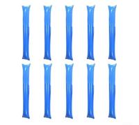 Varitas inflables de animación, paquete de 10 para eventos deportivos, fáciles de usar e ideales para actividades de apoyo en equipo (azul)