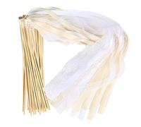 Varitas mágicas de boda, una caja de 30 varitas blancas con serpentinas de boda adecuadas para bodas, Navidad, cumpleaños y diversas actividades de fiesta. (Blanco)