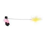 Varitas para Gatos Juguete Interactivo Antitaburrimiento de Plástico Rosa | Uso Interior, con Collar Incluido, para Estimular Instinto Natural y Mantener Actividad Diaria