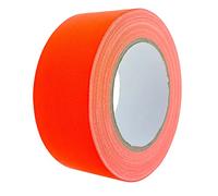 varivendo Cinta adhesiva neón, 19 mm x 25 m, mate fluorescente, naranja neón