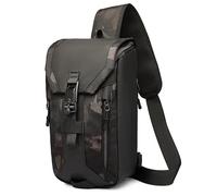 VARLIVOO Bolsos de Hombro para Hombre Sling Bag con USB Port Bolsos Cruzados Bandolera Bolsa de Pecho Crossbody Bolsa Viajar Impermeable Poliéster Sling Backpack Camo