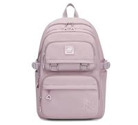 VARLIVOO Moda Mochilas Escolares para Niñas Alumna Estudiantes de Secundaria Adolescentes 15.6" Portátil Universitaria Mochila Bolsa Viaje Cámping Impermeable Poliéster Violeta