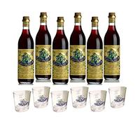 VARNELLI AMARO SIBILLA 70 CL 6 BOTELLAS CON 6 VASOS