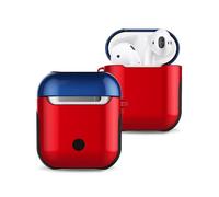 Varnished PC Bluetooth Earphones Case Anti-lost Storage Bag for Apple AirPods 1/2