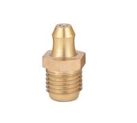 VARNOK Racores de engrase Boquillas de engrase de latón con Rosca BSP NPT UNF de 1/8", 3/8", 1/4", 1/2" y 1/16", for excavación Recta de 45° y 90°(Straight,5Pcs UNF 1I4-28)