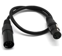 Varón del Pin del cable 5 del convertidor del adaptador de la vuelta DMX de XLR a la hembra de 3 Pin
