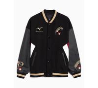 Varsity con logo OVER THE PITCH x Mizuno Varsity para hombre Negro XL