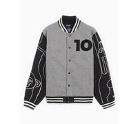 Varsity New Era x FOOTDISTRICT 10th Anniversary Unisex Varsity Jacket Unisex Gris M