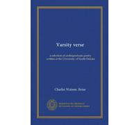 Varsity verse: a selection of undergraduate poetry written at the University of North Dakota