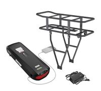 Varstrom 36V 20,8Ah Portaequipajes Batería Ebike, Batería de Litio Montada en la Parte Trasera con Rack & Puerto USB & Cargador 3A, Compatible con Kit Conversion Bicicleta Electrica 250W-3000W (36V)