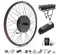 Varstrom 48V 1000W 1500W Kit Conversion a Bicicleta Electrica 26" 27,5" 28" 29" 700C con Motor de Cubo de Rueda Delantera y Trasera Pantalla de Batería Opcional Kit Bici Electrica