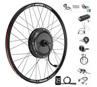 Varstrom 48V 1000W Kit de Conversión Eléctrica para Bicicleta con Motor en Buje 26" Trasero - Pantalla DZ40 - Compatible con Frenos de Disco y Sistema Cassette - Kit Conversion a Ebike