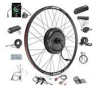Varstrom 48V JYLT Kit Conversión Ebike 26 27,5 28 29 Pulgadas 700C Motor Buje Trasero con Controlador & Pantalla Opcional - Kit Conversión Bicicleta Eléctrica Cassette Freno Disco MTB CTB