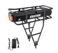 Varstrom Batería Trasera para Portaequipajes 36V 20.8Ah con Cargador y Puerto USB, Litio para Kits de Conversión Bafang E-Bike de 250W 500W 750W 1000W 1500W 2000W 3000W