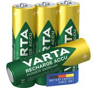 8x Varta AA Batería Mignon NiMH 2600 mAh Listo para usar 2x4er Blister 5716