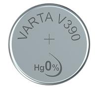 VARTA 14501390 - Pila de botón V390 de 1,5 voltios, Capacidad 80 mAh, Sistema químico de óxido de Plata, para Dispositivos electrónicos cotidianos para garantizar un Suministro óptimo de energía