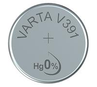 VARTA 14501391 - Pila de botón V391 de 1,5 voltios, Capacidad 40 mAh, Sistema químico de óxido de Plata, para Dispositivos electrónicos cotidianos para garantizar un Suministro óptimo de energía