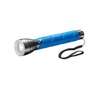 Varta 3X C (Verde) Linterna LED 5 W, IPX4, 3 Pilas C Incluidas, Azul | aluminio anodizado, Angel Eye fosforescente, empuñadura engomada, correa de mano, incl. 3x C Pilas