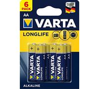 Varta 4106 - Pilas (Alcalino, Cilíndrico, AA, Azul, Amarillo)