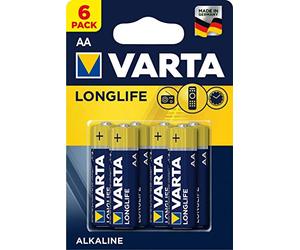 Varta 4106 - Pilas (Alcalino, Cilíndrico, AA, Azul, Amarillo)