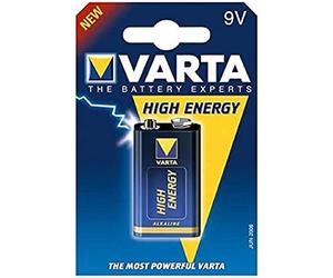 Varta 4922 Alcalino 9V batería no-recargable - Pilas (Alcalino, 9 V, 600 mAh, Negro, Plata, 17 mm, 12 mm)