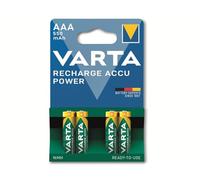 Varta Pilas recargables AAA 56743101404 NiMH 550 mAh 1,2 V Listas para usar – Blíster 4