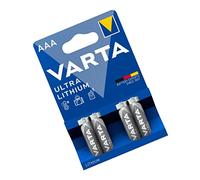 4x AAA Lithium Batería de un solo uso Litio Batería de un solo uso, AAA, Litio, 1,5 V, 4 pieza(s), 1100 mAh